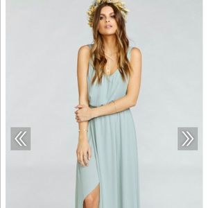 New Show Me Your Mumu Dress - Silver Sage Crisp